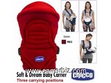 Porte-bébé Chicco Soft & Dream 3 positions. Couleur bleue ou rouge - 6100