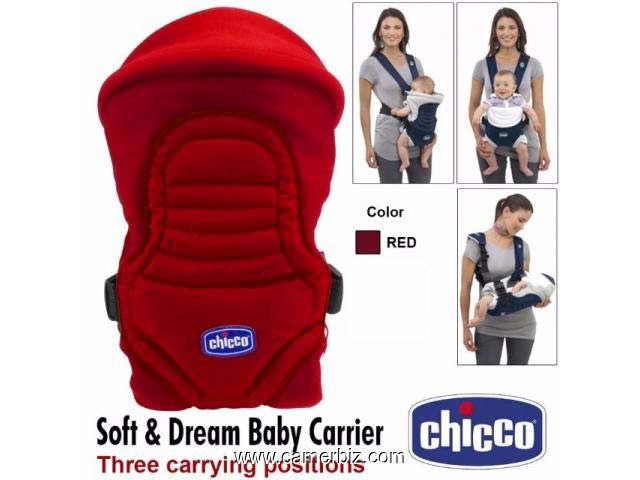 Porte-bébé Chicco Soft & Dream 3 positions. Couleur bleue ou rouge - 6100