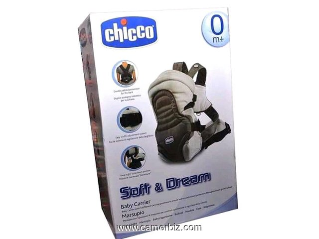 Porte-bébé Chicco Soft & Dream 3 positions. Couleur bleue ou rouge - 6100