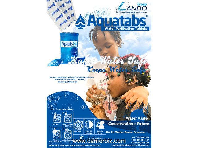 Buy Aquatabs - Water Purifications Tablets - In Cameroon -  Purify Dosmestic water for drinking  - 6249