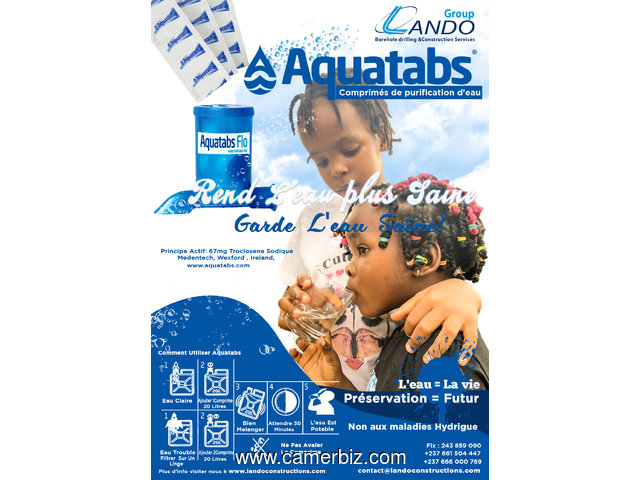 Buy Aquatabs - Water Purifications Tablets - In Cameroon -  Purify Dosmestic water for drinking  - 6249