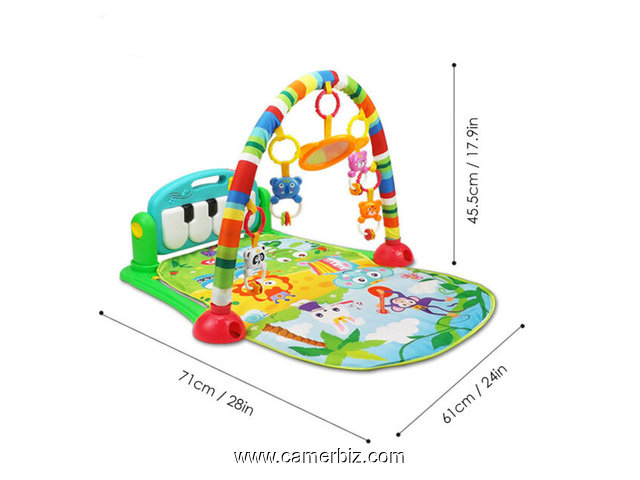 Baby's Piano Gym mat - Tapis Musical d'Éveil et d'Activité Piano pour Bébé, Aire de Jeu - 6480