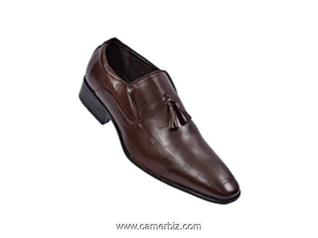 Chaussures De ville En Simili Cuir - Marron - 6659