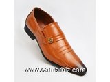 Chaussures En Simili Cuir - Marron - 6667