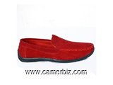 Mocassins En Daim - Rouge - 6668