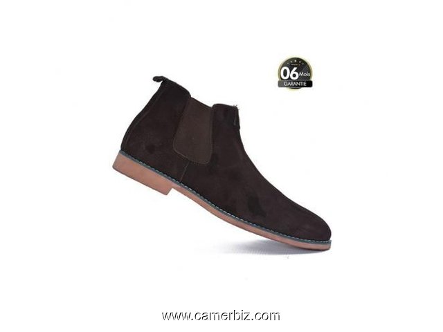 Bottes Pour Hommes En Daim - Marron - 6672