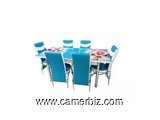 Salle à Manger 6 Places Classic -Confort à table – Bleue – Démontable - 6895