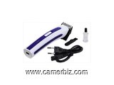 Rechargeable Hair Trimmer - White And Blue - 6953