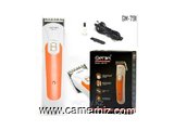 Tondeuse rechargeable GM-791 - blanc et orange - 6958
