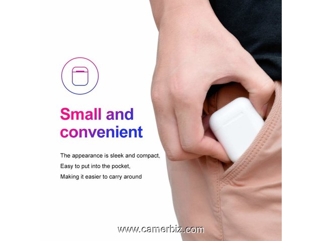 i12 TWS Écouteurs Bluetooth 5.0 sans Fil avec contrôle Tactile pour téléphone Android - 6970
