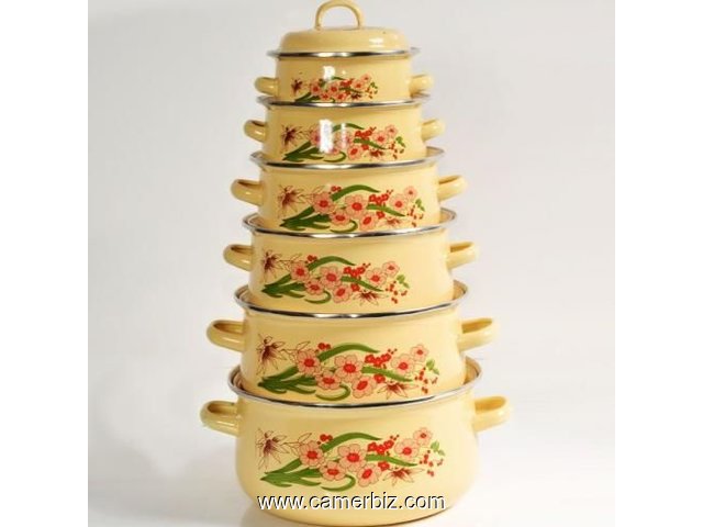 Assiette 676XDB - 6 Pièces - Jaune - 6973