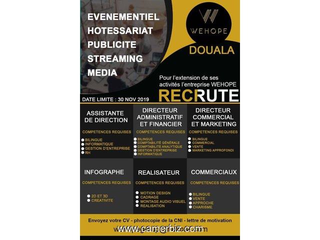 recrutement des stagiaires professionnels  - 6998