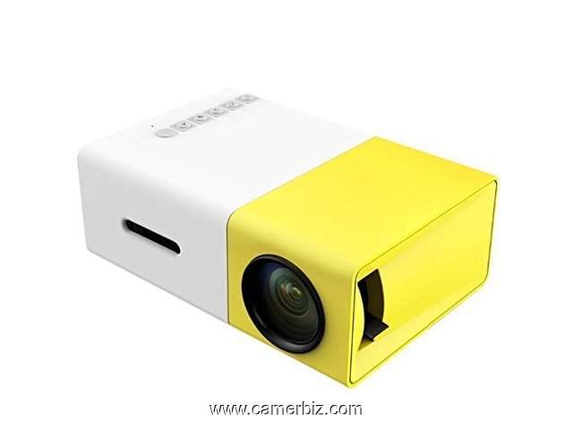 Mini projecteur, projecteur LED portable YG300, avec entrée USB / SD / AV / HDMI - 7009