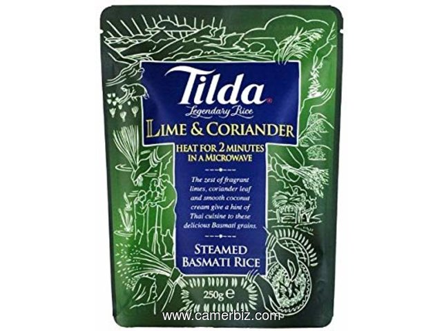 Tilda - Riz basmati vapeur - au citron vert et à la coriandre - 7031