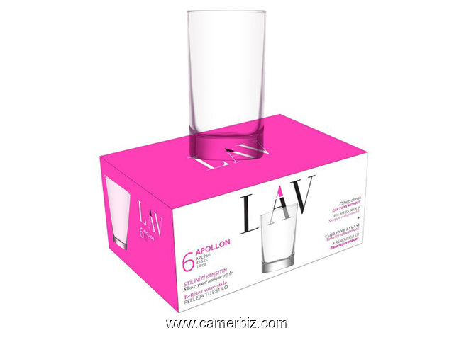 Verre lAV 6 pièces  - 7037