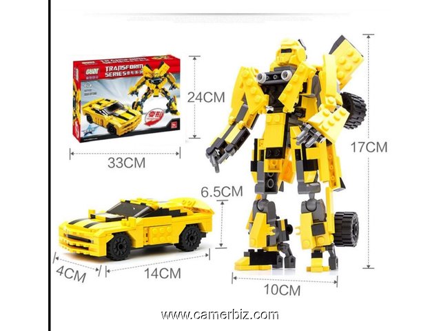 Transformer Robot Modèle Jouet Cadeau Enfants Bâtiment Lego. 122 PCs - 7259