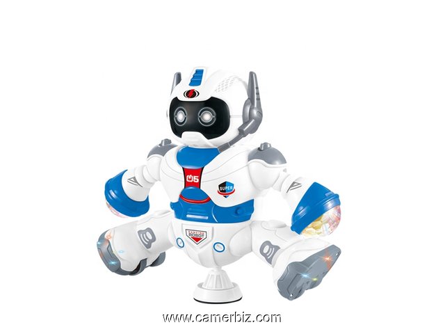 Robot dansant avec musique, lumières clignotantes 3D, robot dansant pour enfants, à piles - 7262