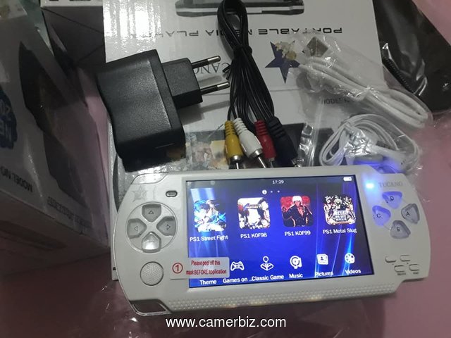 Console de jeu avec ecran TFT de 4,3 pouces et Camera. Reliable a un ecran. Batteries rechargeables - 7263