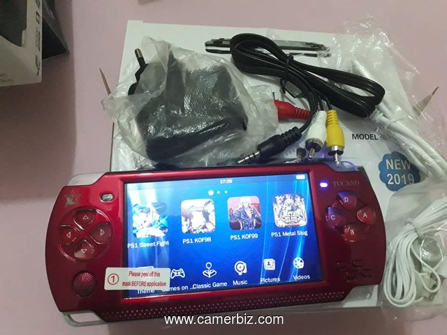 Console de jeu avec ecran TFT de 4,3 pouces et Camera. Reliable a un ecran. Batteries rechargeables - 7263