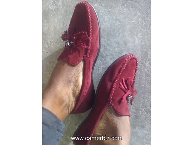 Moccasins en daim et cuir - 7432