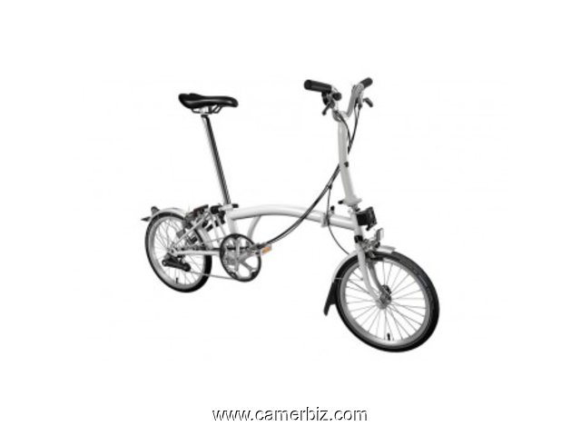 Brompton M6L 2019 Folding Bike Papyrus White - 7820