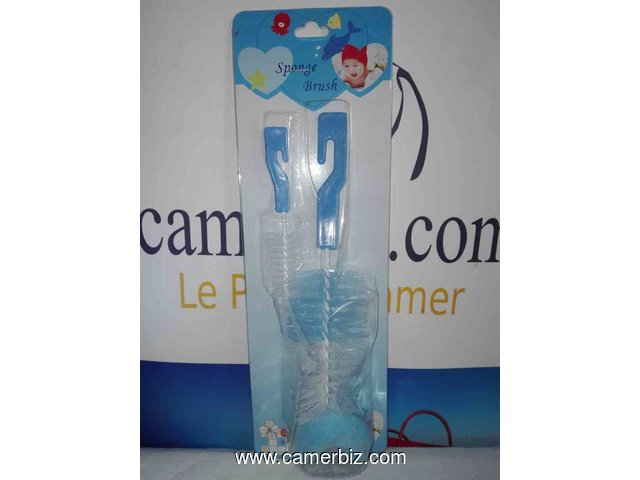 Package De 3 Biberons Remond Fleuri Avec Lave Biberon 2 En 1 Et Un Gobelet fermé - 8078