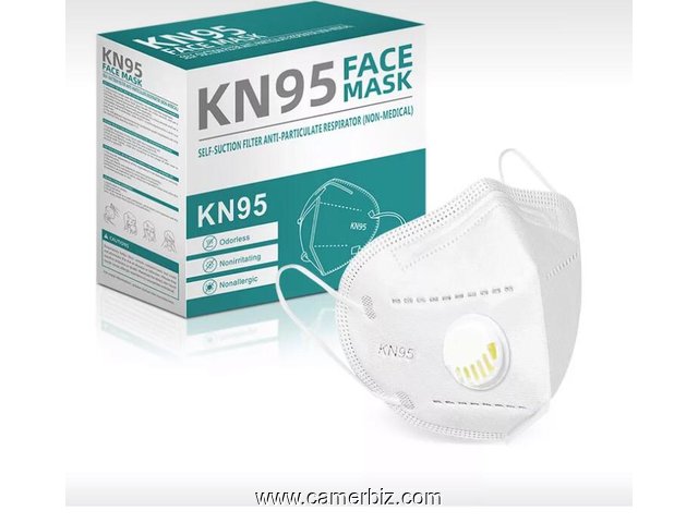 Masques de protection KN95 avec valve. 28000 FCFA . Stock limité - 8677