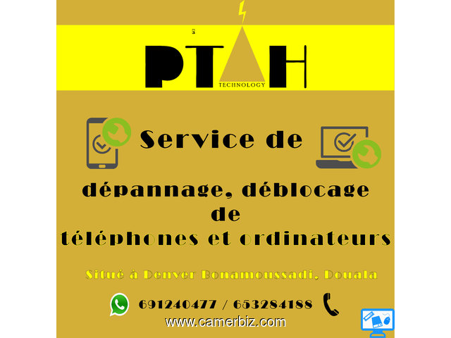 Services de réparation et déblocage des ordinateurs et téléphones  - 8949