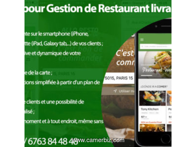 #Création d'application pour gestion de restaurant  - 9274