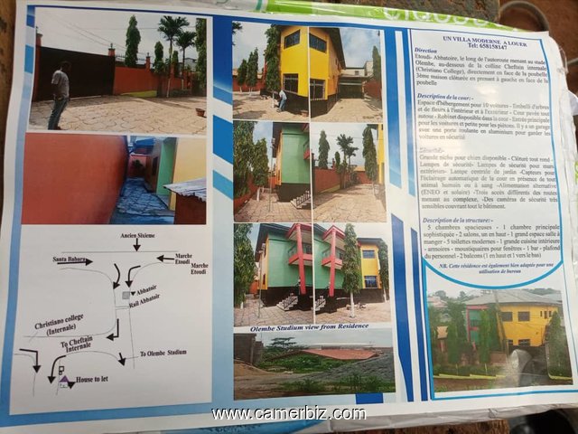 A LOUER - Duplex Haut Standing Yaounde Etoudi - 9369