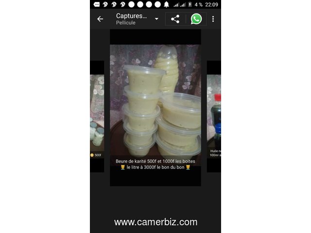 beurre de karité, huile de neem, cristaux de menthe, miel pur - 9372