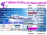 RESERVATION DE  BILLET  D'AVION - 9391