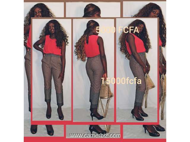 pantalon tailleur taille 38  pièce unique associé avec un haut taille 36, 38 - 9492