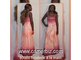 robe de soirée perles cousue à la main pièce unique, taille 40 - 9493