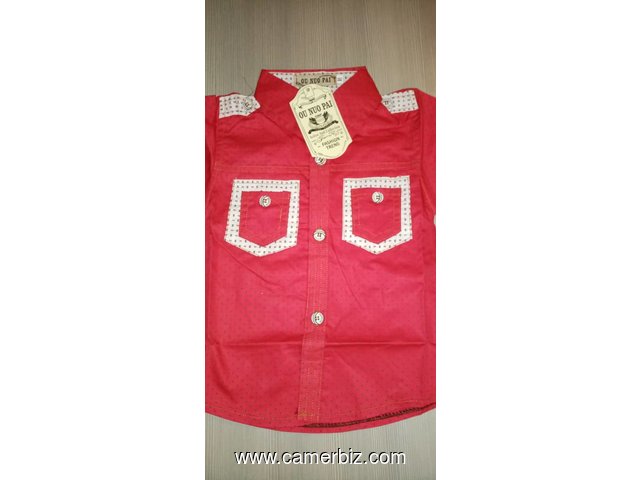 Chemise garçon 1 an, 2, ans 3 ans 2000fcfa stock limité - 9513