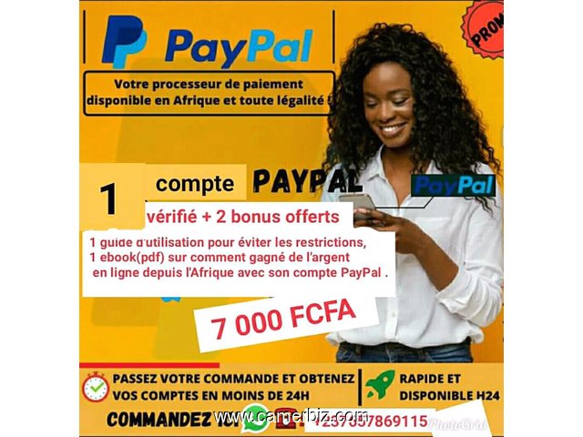 CREATION DE COMPTE PAYPAL DISPONIBLES DEPUIS L'AFRIQUE  - 9552