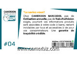 CODES-BARRES "Cameroon Barcodes" - 9592