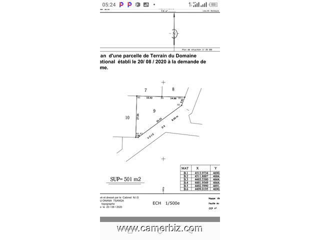 Terrain a vendre - 9630