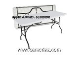 Tables pliante rectangulaire mobile neuve anti UV et humidité prenant 8 a 10 places place - 9643