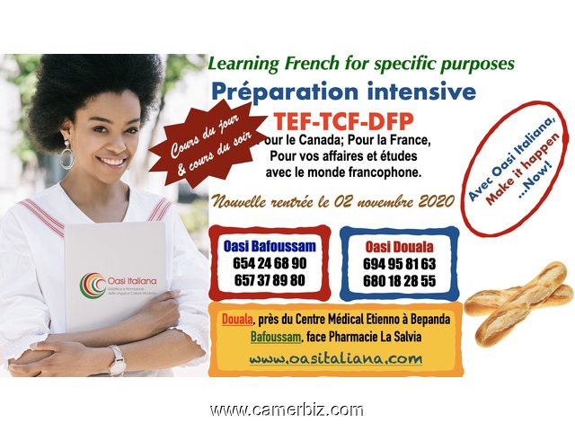 Cours de français : préparation TCF-TEF-DFP - 9678