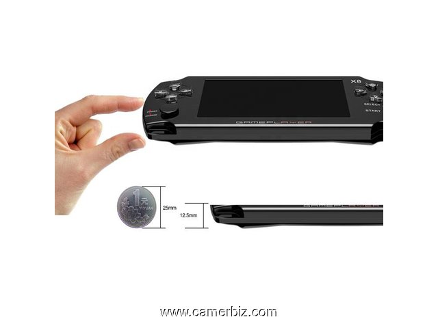 Console de jeu X8, 8 Go, ecran tactile de 4,3 pouces, 10000 Jeux integrés + Camera. Reliable a ecran - 9849