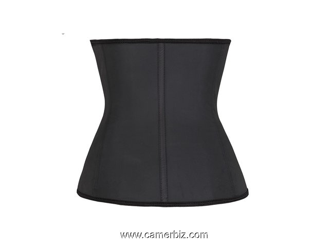 Bustier Ceinture Minceur. Gaine en latex amincissant avec crochets et fermeture éclair - 9875