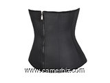 Bustier Ceinture Minceur. Gaine en latex amincissant avec crochets et fermeture éclair - 9875