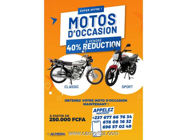 Motos d'occasion à vendre  - 9886